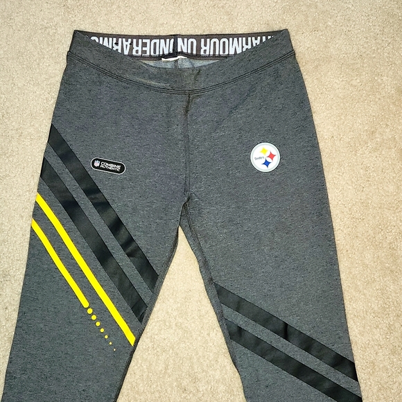 Pittsburgh Steelers Under Armour Football Leggings Small NWOT - Picture 2 of 6